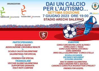 Tutto pronto per la VII edizione di “Dai un calcio per l’autismo”