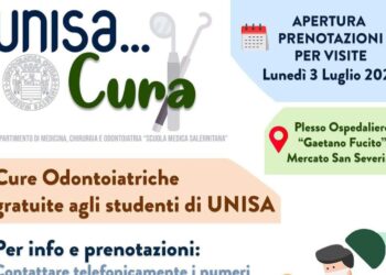 Al via il progetto Unisa Cura. Da lunedì 3 luglio ambulatori odontoiatrici aperti