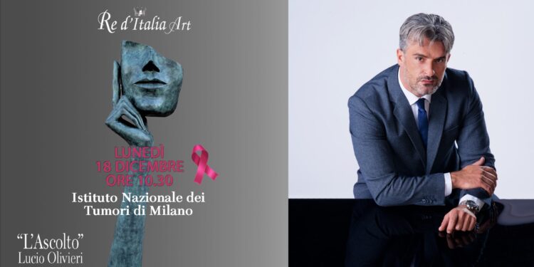 Re D’Italia Art dona scultura monumentale all’Istituto Nazionale dei Tumori di Milano