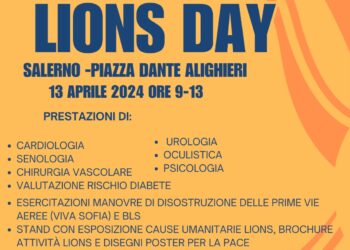 Visite gratuite  sabato 13 aprile a Salerno.  In campo Universo Humanitas e Lions