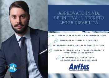 “APPROVAZIONE DEL DECRETO IN CDM, SVOLTA EPOCALE PER LE PERSONE CON DISABILITA’ “.