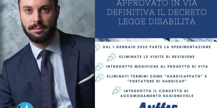 “APPROVAZIONE DEL DECRETO IN CDM, SVOLTA EPOCALE PER LE PERSONE CON DISABILITA’ “.