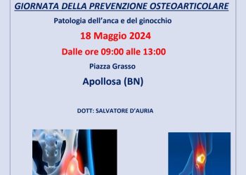IL CAMPER DELL’OASI DELLA SALUTE AFMAL AD APOLLOSA (BN) Giornata delle prevenzione osteoarticolare con il dott. Salvatore D’Auria del FBF Patologia dell’anca e del ginocchio