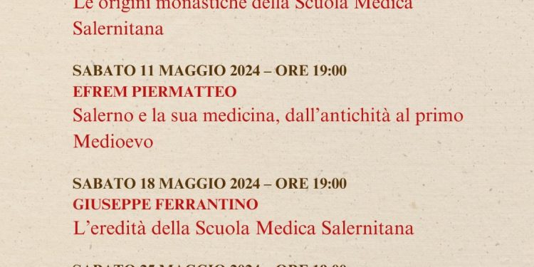 Il Salotto della Scuola Medica Salernitana Dal 3 al 25 maggio quattro incontri al Museo Virtuale