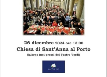 Aggiungi un posto a tavola. Grande pranzo di Santo Stefano con comunità di Sant’ Egidio e Universo Humanitas. Madrina Claudia Conte
