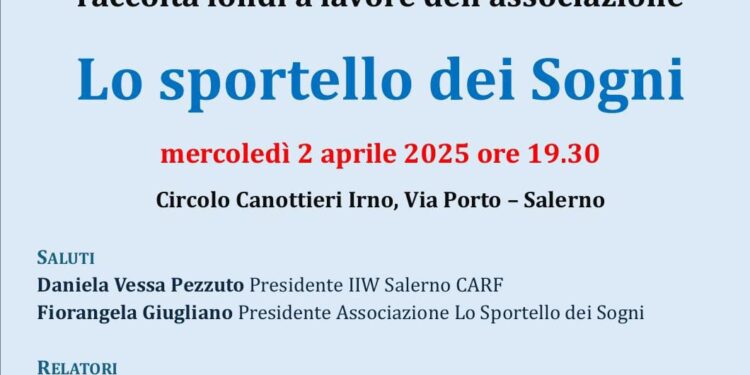 2 aprile 2025 Circolo Canottieri Salerno – Serata di beneficenza