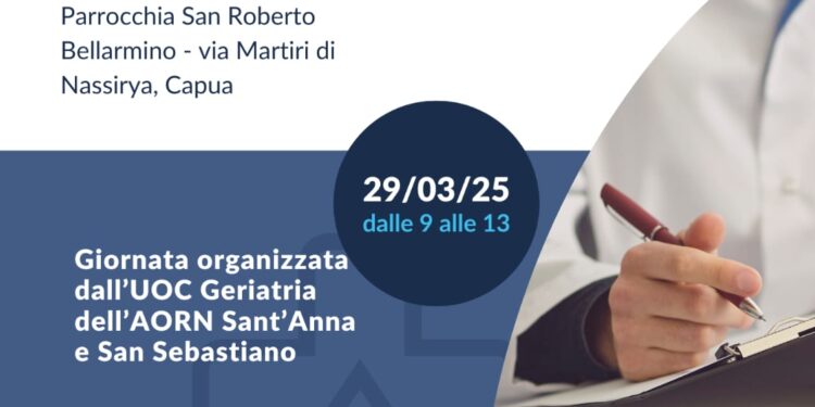 Azienda Ospedaliera di Caserta in prima linea nella prevenzione e cura delle malattie dell’ anziano. Screening cognitivo gratuito e lotta alla sarcopenia