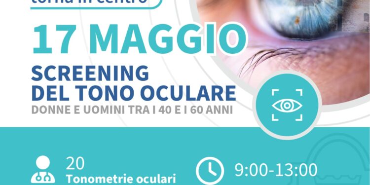 “Il San Carlo torna in Centro” con uno screening del tono oculare, prenotazioni aperte 13 e 14 maggio