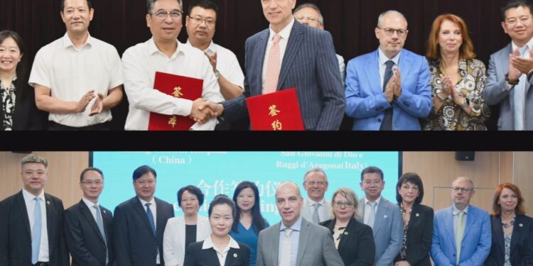 DELEGAZIONE DEL RUGGI DI SALERNO RIENTRA DALLA CINA CON LA SOTTOSCRIZIONE DI 2 PROTOCOLLI D’INTESA
