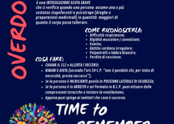 Overdose, il 31 agosto è la Giornata internazionale di sensibilizzazione. Le iniziative a Reggio Emilia