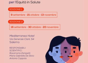 Al Mediterranea Hotel di Salerno il corso PNES “Il genere al centro della cura” per l’Equità in Salute
