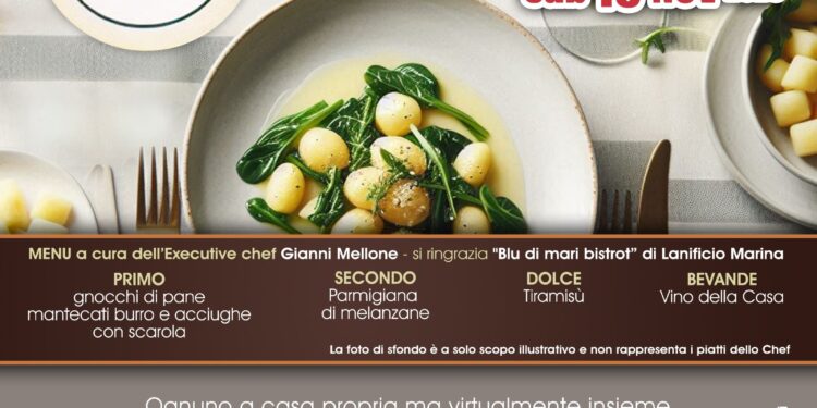 Cena virtuale della LILT di Salerno.