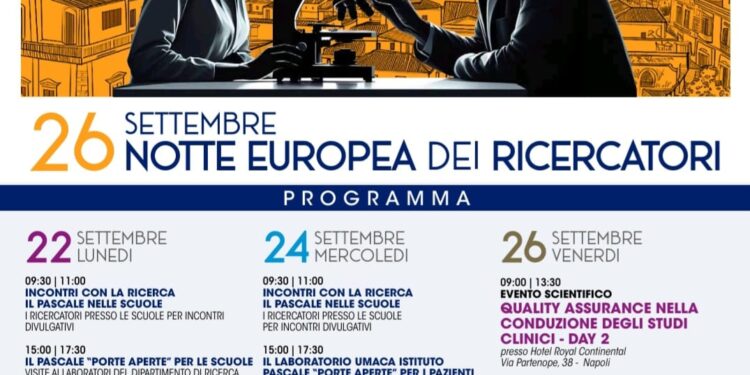 La Scienza torna protagonista, nella settimana della ricerca il Pascale di Napoli apre le porte alla città, decine gli appuntamenti gratuiti. Gran finale venerdì 26 nei giardini dell’Istituto.