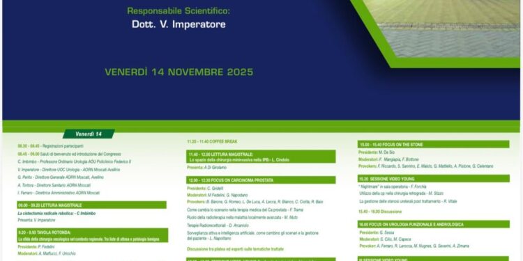 All’Azienda Moscati il futuro dell’urologia oncologica