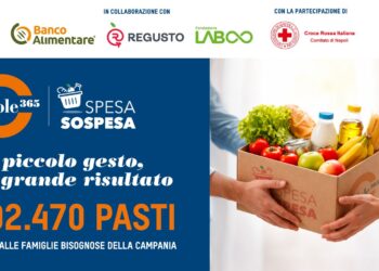 La solidarietà raddoppia in Campania.Donati 416.986 pasti al Banco Alimentare e a Croce Rossa
