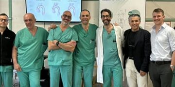 Riparare l’aorta senza aprire il torace e senza fermare il cuore