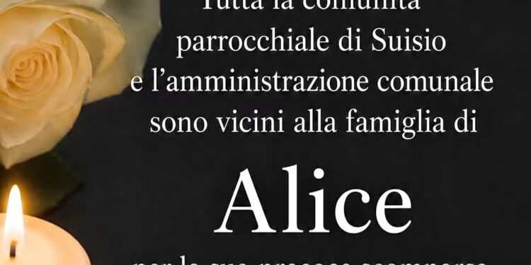 Donati gli organi di Alice