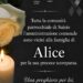 Donati gli organi di Alice